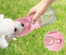 Load image into Gallery viewer, Pet Bowl Water Bottle For Small &amp; Large Dogs
